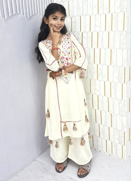 Morni Pure Soft Cotton Kids Wear Kurti With Palzo Wholesale Suppliers In Mumbai